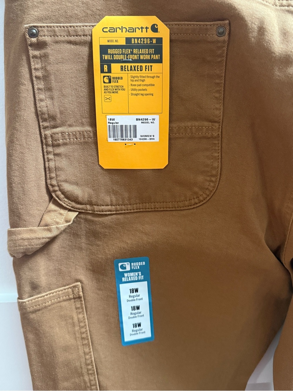 Carhartt Women's Relaxed Fit Twill Work Pants - Carhartt Brown